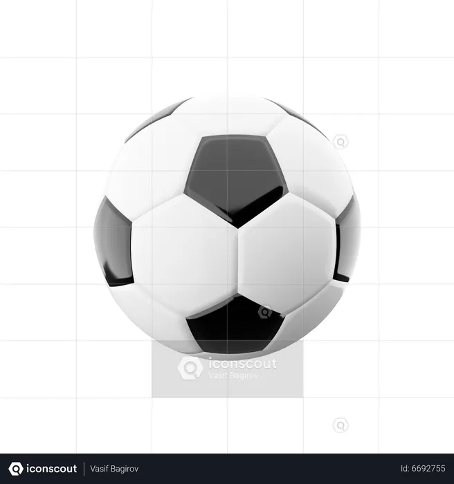 Fußball  3D Icon