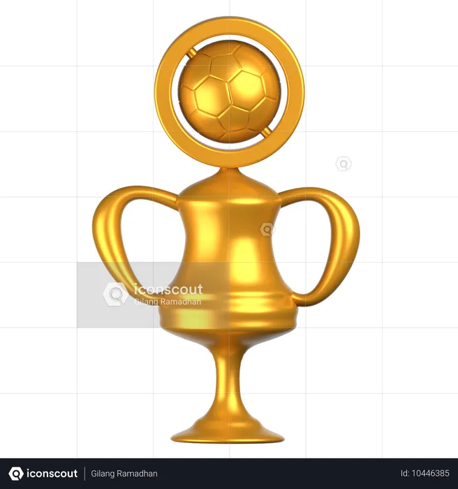 Fußballtrophäe  3D Icon