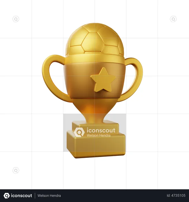 Fußballtrophäe  3D Illustration