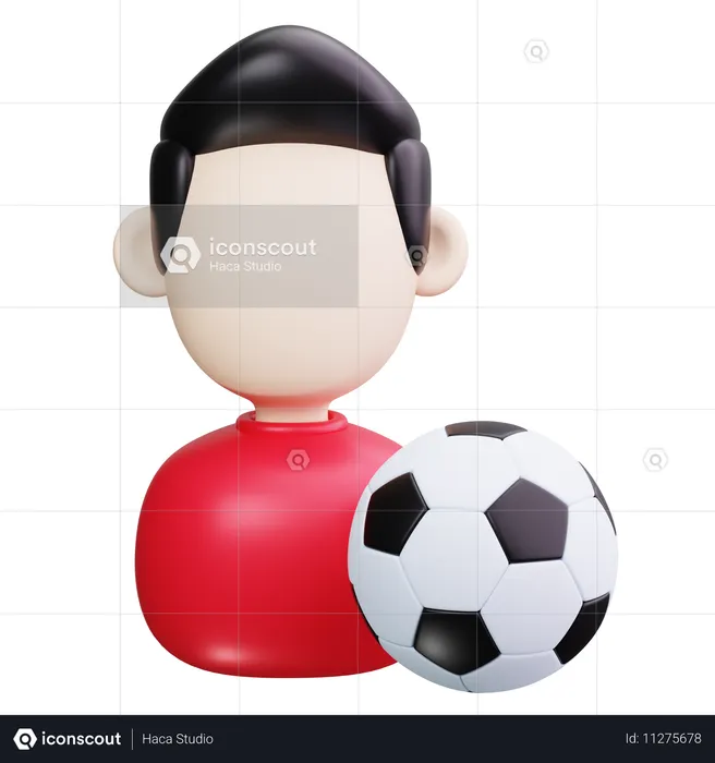 Fußballspieler  3D Icon