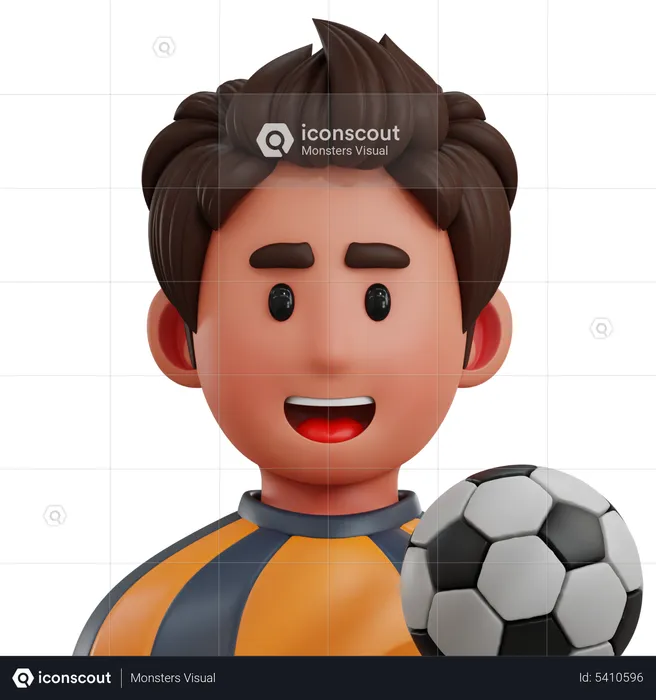 Fußballspieler  3D Icon