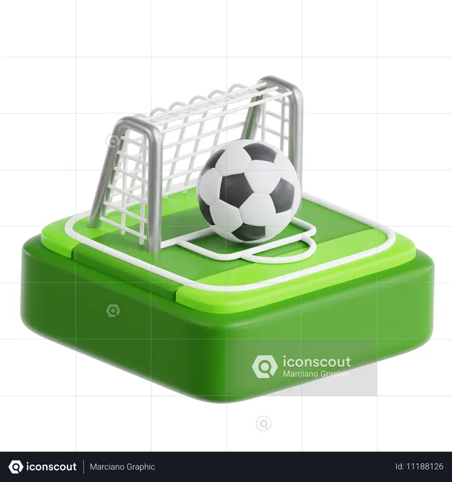 Fútbol americano  3D Icon