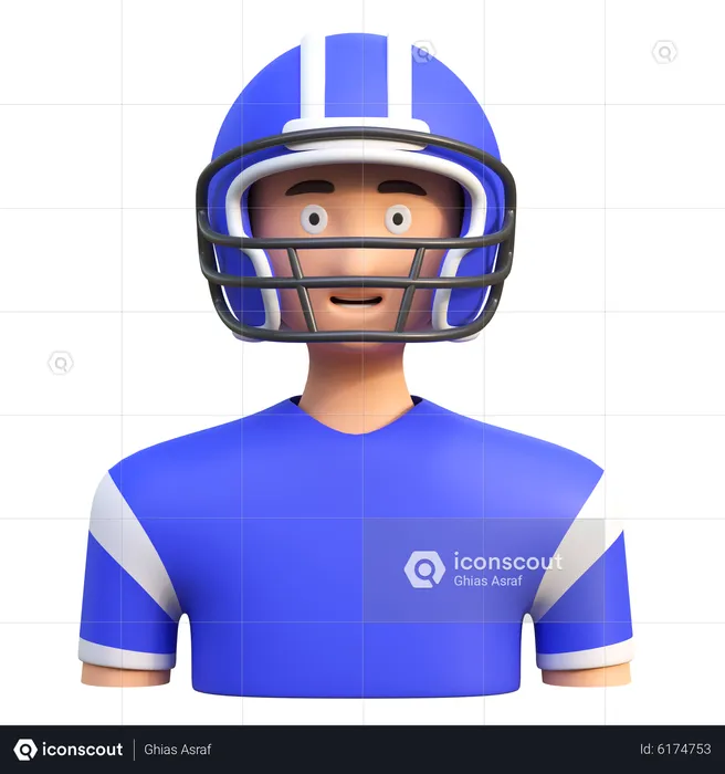 Jugador de fútbol  3D Icon