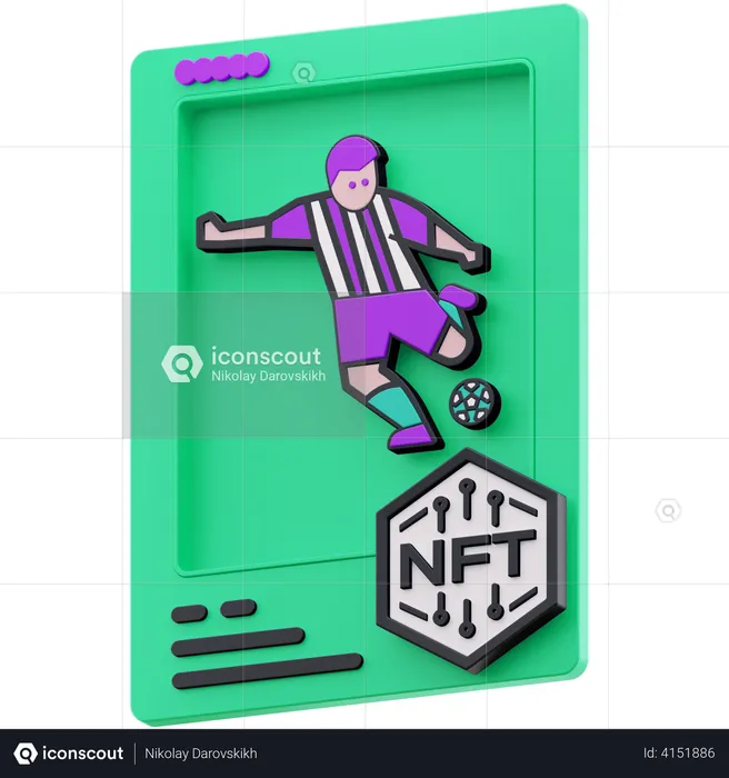 Futbolista  3D Illustration