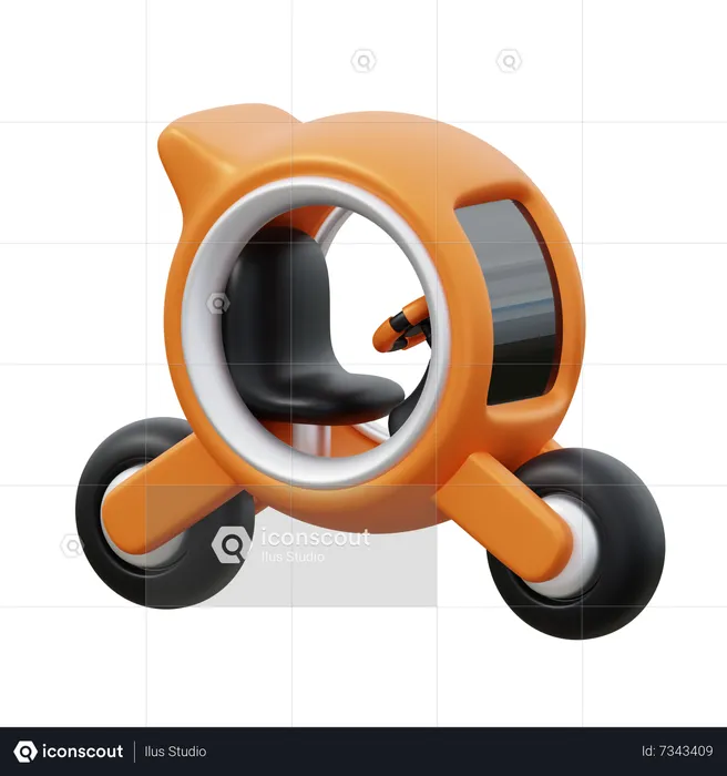 Future vehicle  3D Icon
