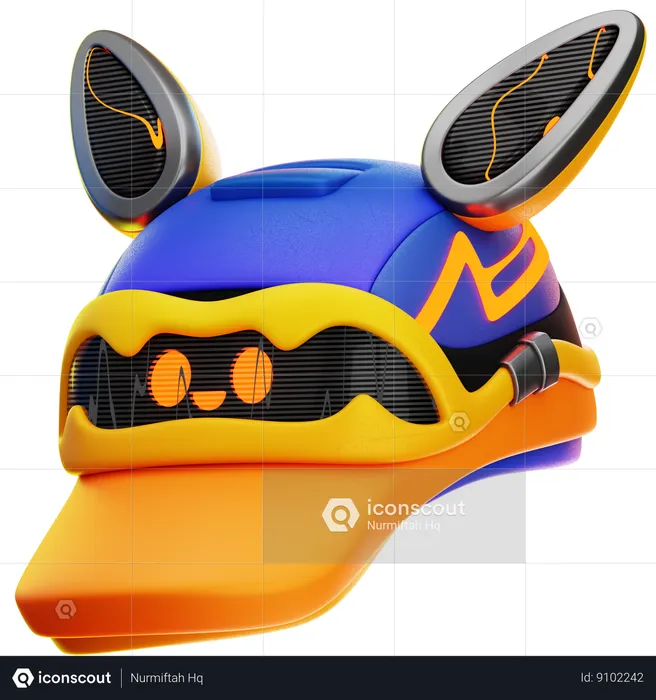 Futuristic Hat  3D Icon