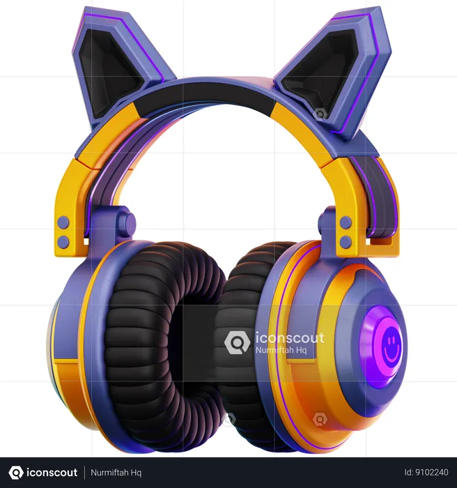 Futuristic Headset  3D Icon