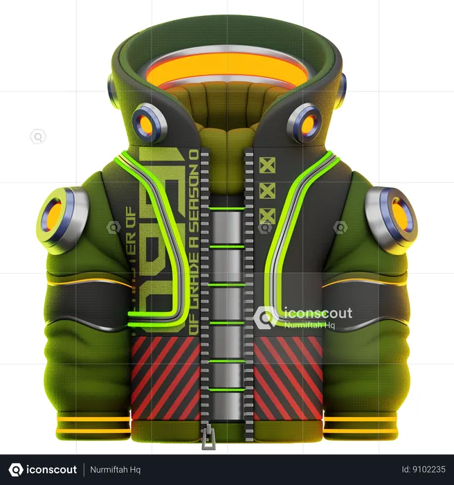 Futuristic Jacket  3D Icon