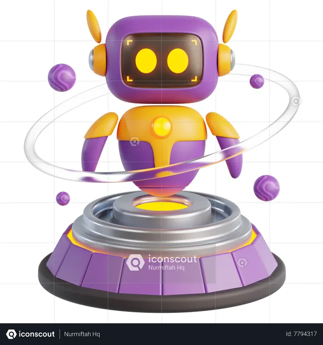 Futuro robô  3D Icon