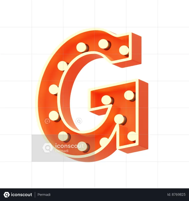 G  3D Icon