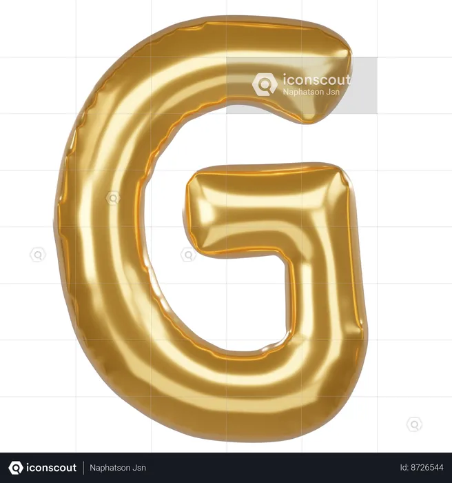 G Alphabet  3D Icon