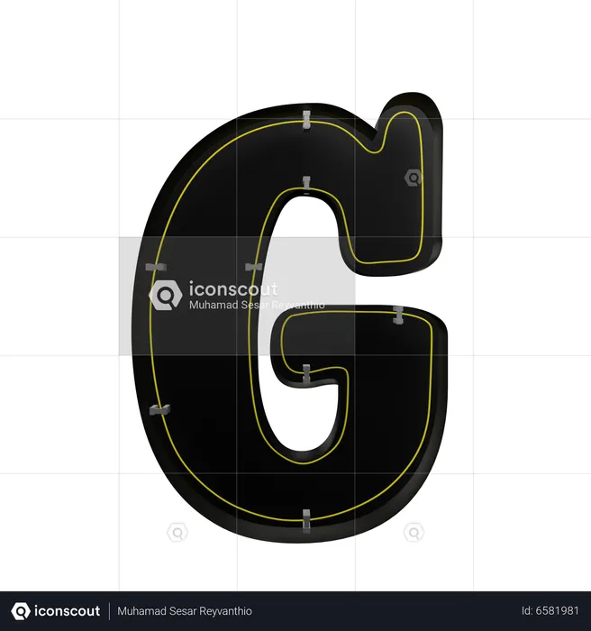 G-Alphabet  3D Icon