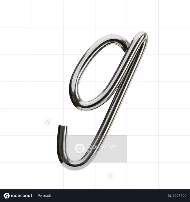 G Letter  3D Icon