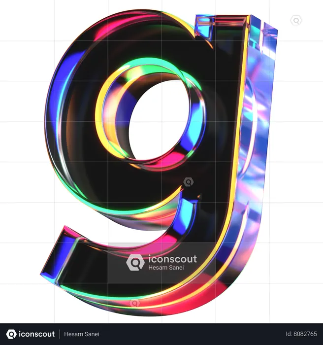 G 文字  3D Icon