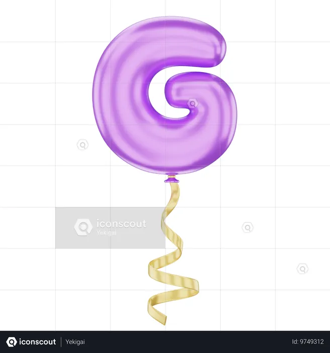 G último balão  3D Icon