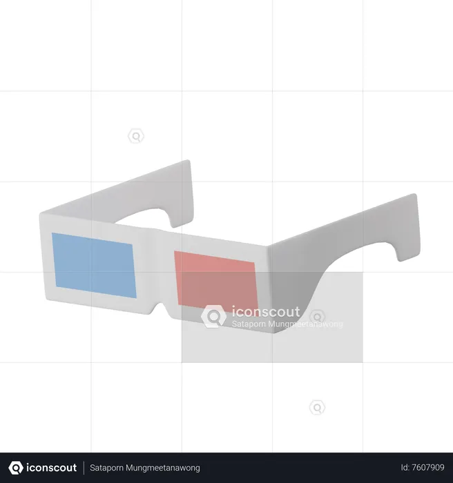 Gafas 3d  3D Icon