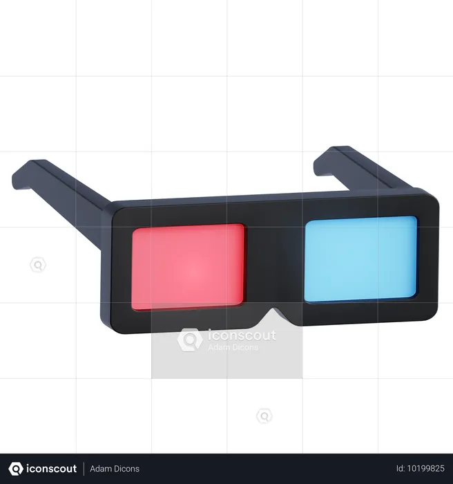 Gafas 3d  3D Icon