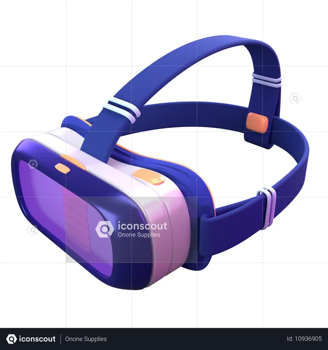 Gafas de realidad virtual  3D Icon