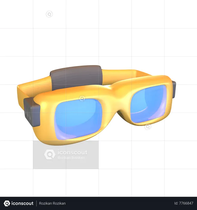 Lentes de seguridad  3D Icon