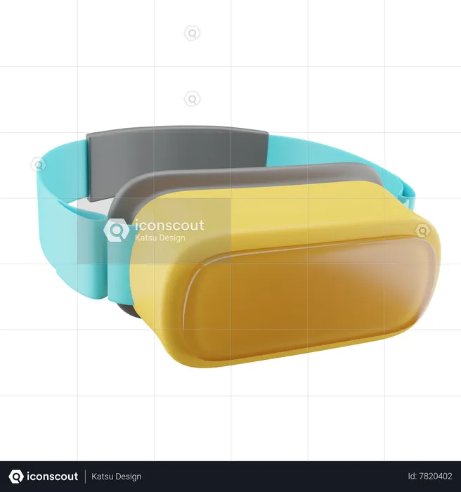 Gafas de realidad virtual  3D Icon