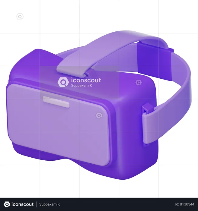 Gafas de realidad virtual  3D Icon