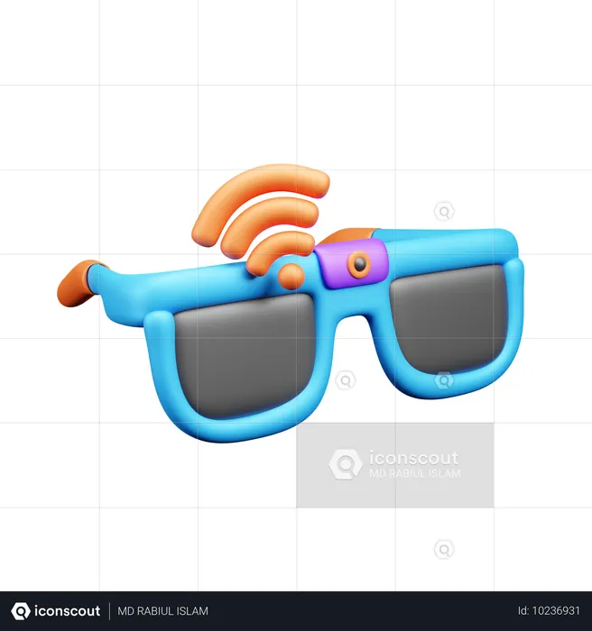 Gafas wifi  3D Icon