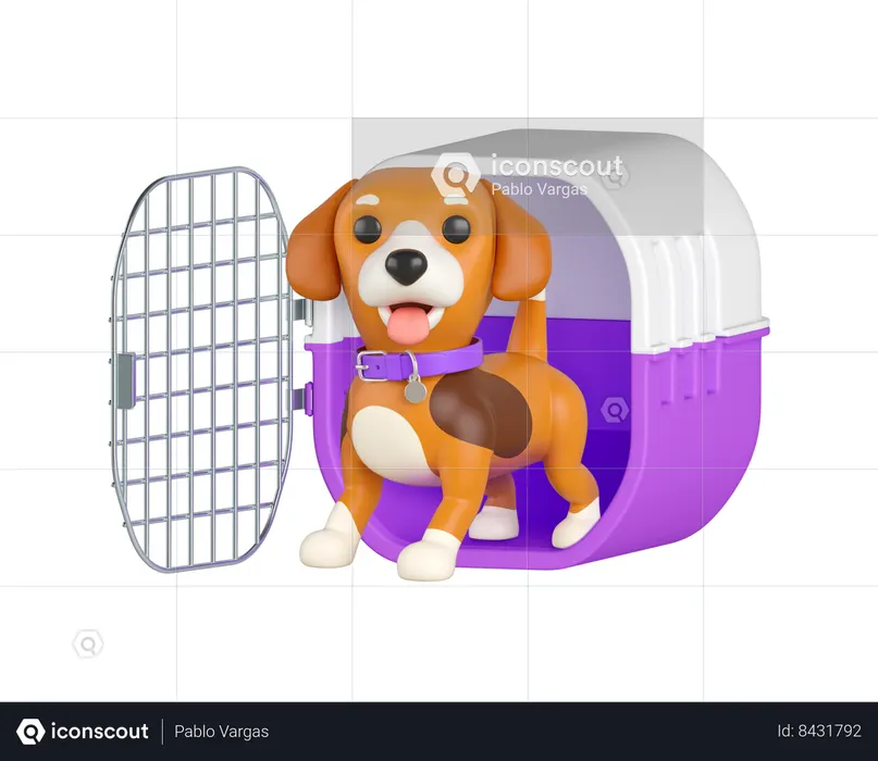 Gaiola de beagle  3D Icon