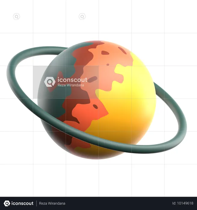 Galaxy Geometric Shape  3D Icon