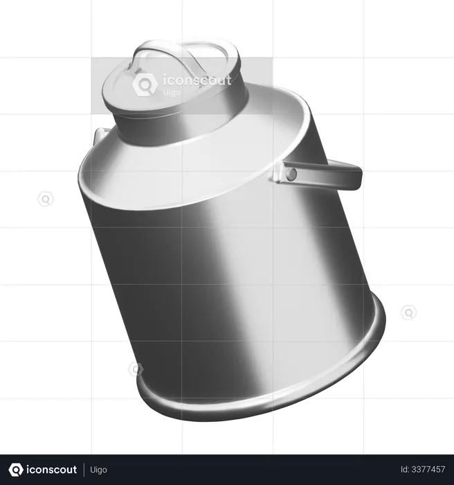 Gallon Milk  3D Illustration