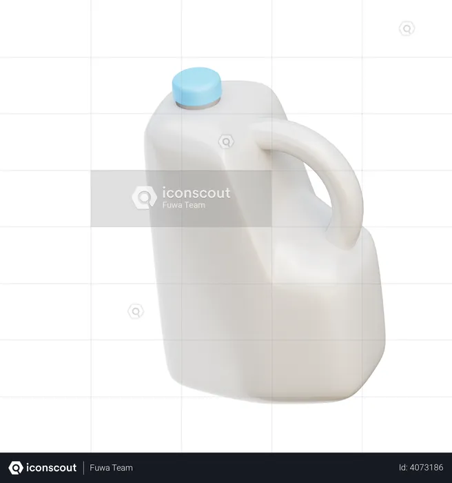 Gallon Milk  3D Illustration