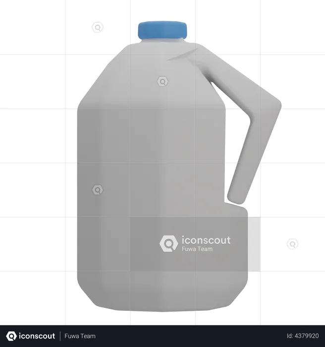 Gallon Milk  3D Illustration
