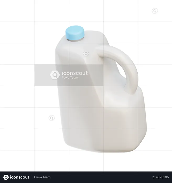 Gallone Milch  3D Illustration