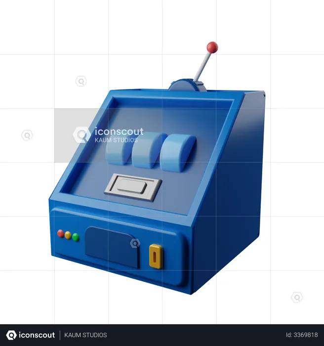 Gambling Machine  3D Illustration