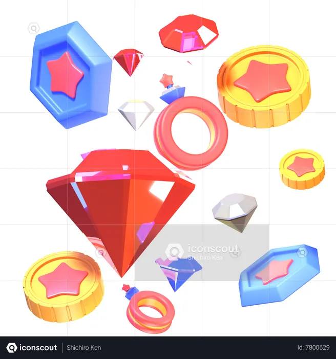 Game Assets  3D Icon