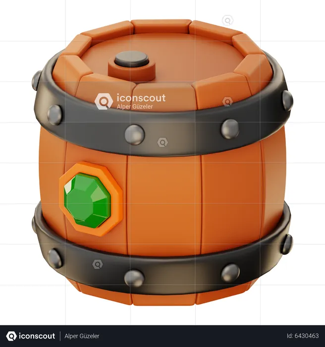 Game Barrel  3D Icon