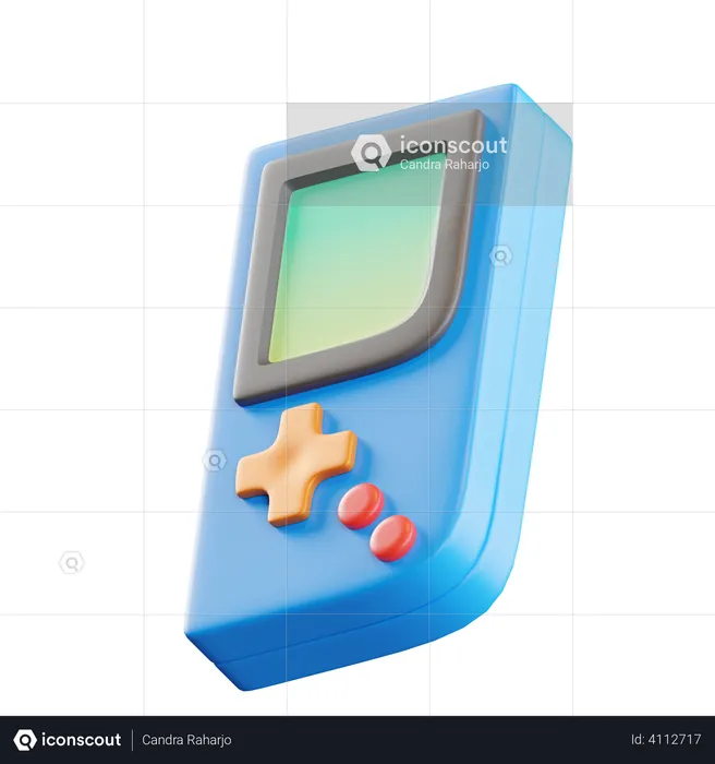 Game Boy 3D Illustration download in PNG, OBJ or Blend format