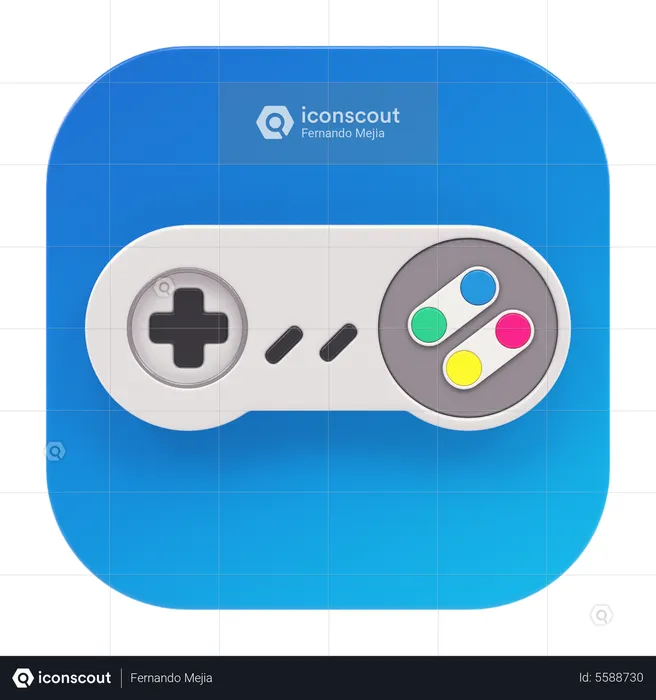 Game Controller  3D Icon