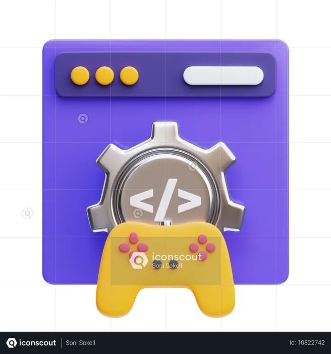 Game Development  3D Icon