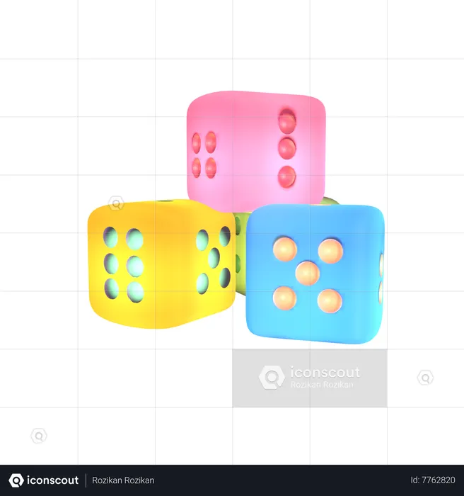 Game Dice  3D Icon