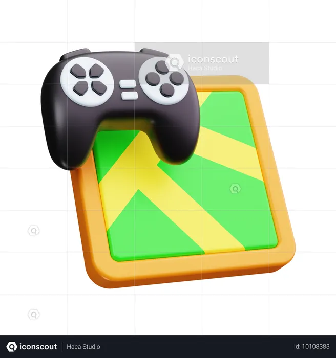 ゲームマップ  3D Icon