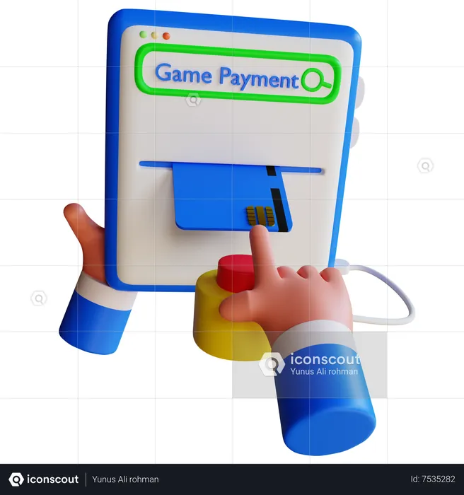 Game Payment  3D Icon