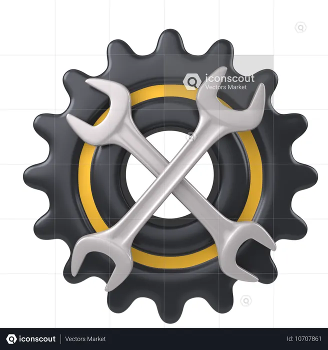 Game Setting  3D Icon