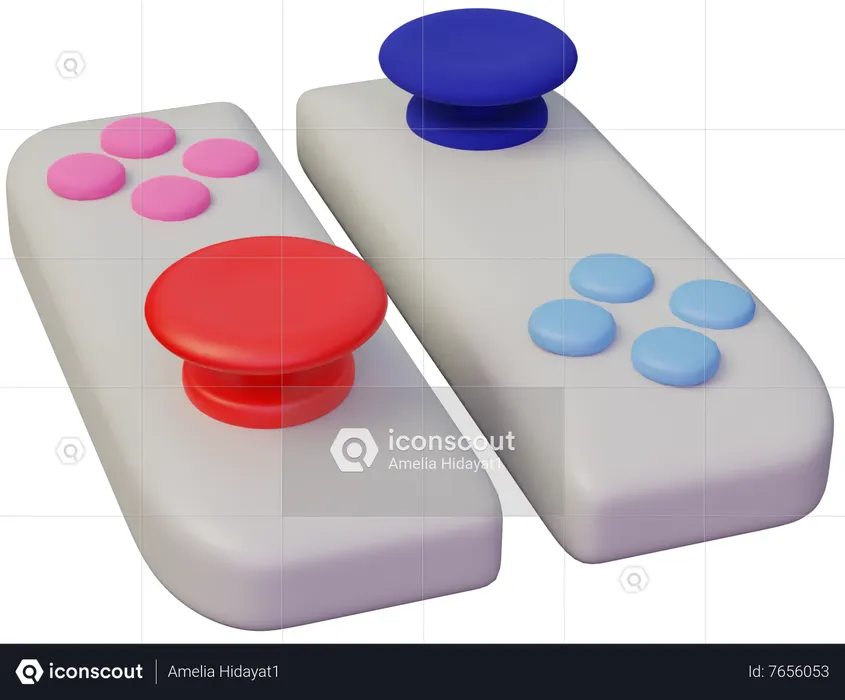 Game Stick  3D Illustration