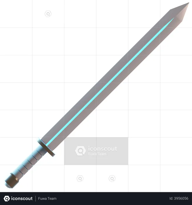 Game sword  3D Illustration