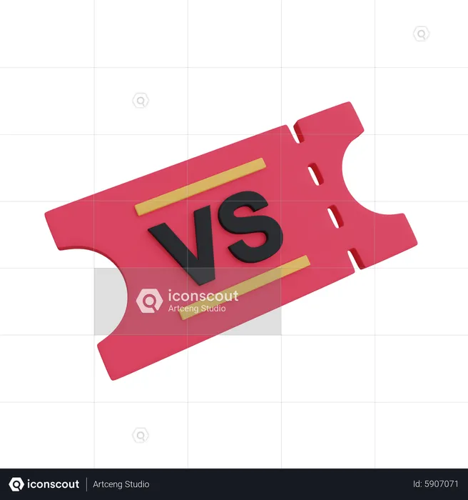 Game Ticket  3D Icon