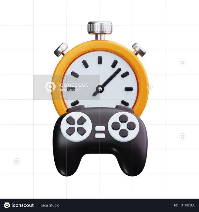 Game Timer  3D Icon