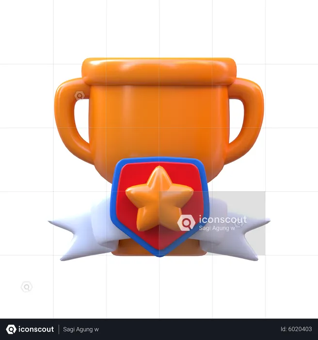 Game Trophy  3D Icon