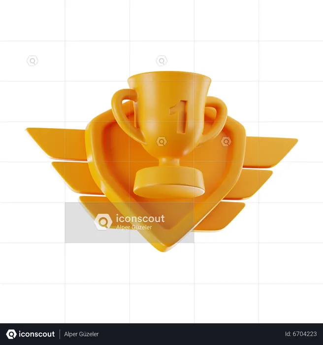 Game Trophy  3D Icon