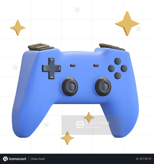 Gamepad joystick  3D Illustration