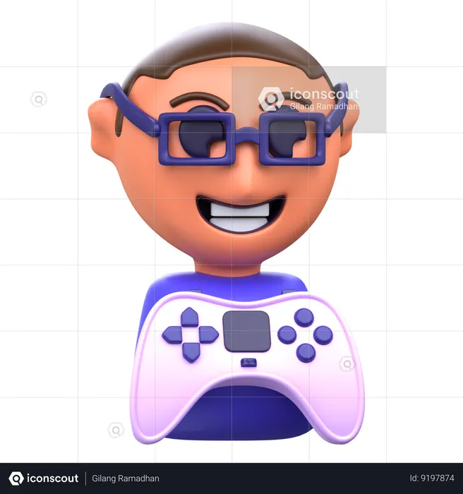 Gamer  3D Icon